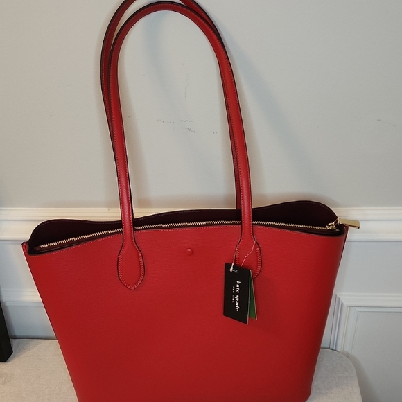 Kate Spade Cherry Red Suite Work Tote - Picture 4 of 10